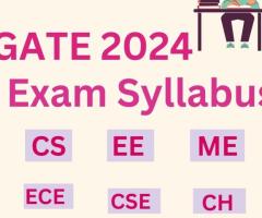 best gate 2024 exam syllabus for exam prepration