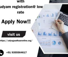 Register your business with udyam registration@ low rate