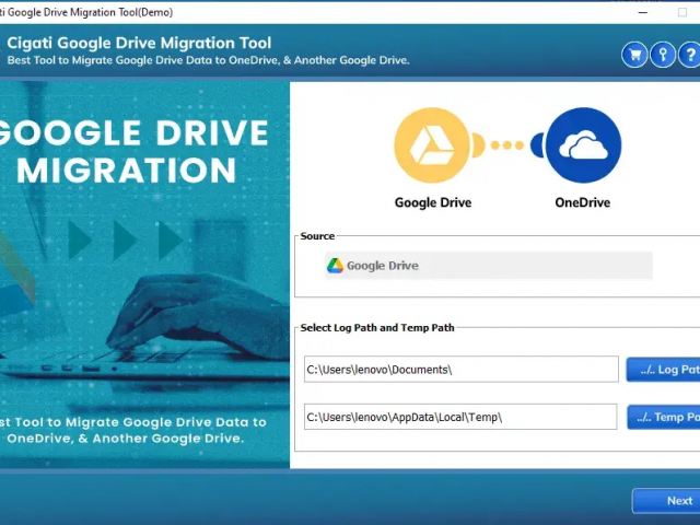 Google Drive To OneDrive Migration Tool - 1