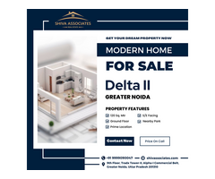 Modern Home for Sale in Delta II, Greater Noida. By - Shiva Associates