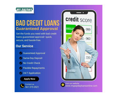 Need Emergency Cash? Bad Credit Loans Guaranteed Approval Instantly