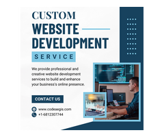 Custom Web Development Services – Tailored Solutions by CodeAegis