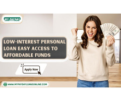 Low-Interest Personal Loans – Flexible, Fast & Affordable Financing