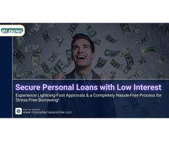 Personal Loans Low Interest – Flexible, Affordable & Fast!