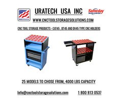 Uratech USA Inc: High-Quality CNC Tool Storage for CAT 45 Holders