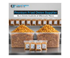 Premium Fried Onion Supplier - Bulk Orders Available at Wholesale Prices