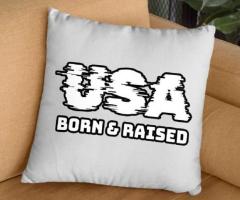 Born in the USA Square Pillow Cases