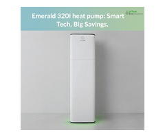 Emerald 320l heat pump: Smart Tech, Big Savings.