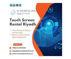 Smart Business Displays Using Touch Screen Rental Riyadh
