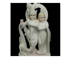 Buy Radha Krishna Marble Murti Online from Jaipur, Rajasthan