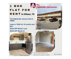 Budget-Friendly 1 BHK Flats in Killeen, TX