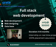 Full stack Web development training and placement assistance in adoni
