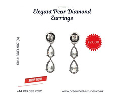 ✨ Elegant Pear Diamond Earrings – Timeless Luxury at Great Value