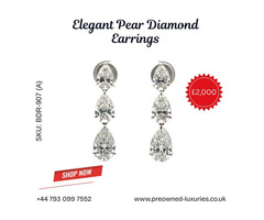 ✨ Elegant Pear Diamond Earrings – Timeless Luxury at Great Value - Image 2