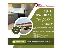 1 Bedroom Flats with Utilities Included in Killeen, TX