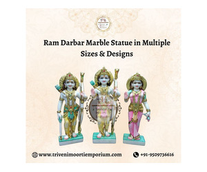 Ram Darbar Marble Statue in Multiple Sizes & Designs