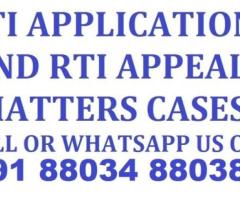 RTI Application and Document Translation Call Now 88034 88038