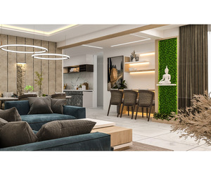 Modern Living Room Interior Design in Thiruvananthapuram