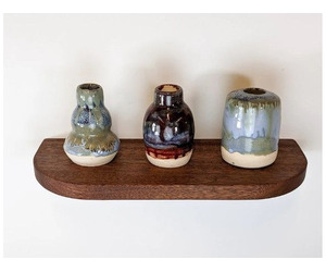 Artful Curved Floating Shelf Meets Rounded Shelving Magic