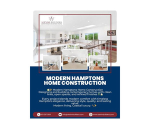 Modern Hamptons home construction