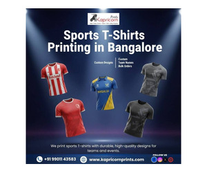 Sports T‑Shirts Printing in Bangalore