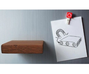 Instant Magnetic Shelf Magic Mahogany Floating Style