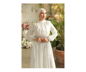 White Abaya Dress – Elegant Abayas by Mirraw Brand