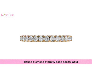 Choosing A Round Diamond Eternity Band Yellow Gold