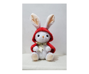 Handmade Soft Toy Red Riding Bunny - Image 3