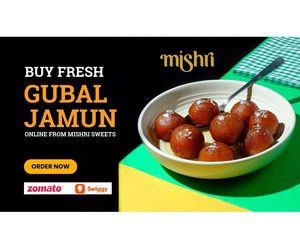 Buy Fresh Gulab Jamun Online from Mishri Sweets