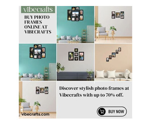 Discover Modern Photo Frames Collection at Vibecrafts