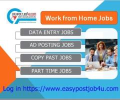 Hiring Fresher candidates for data entry jobs.   