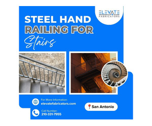 Steel Hand Railing for Stairs in San Antonio