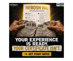 Gulf Academy Safety — Trusted NEBOSH IGC Provider Since Day One