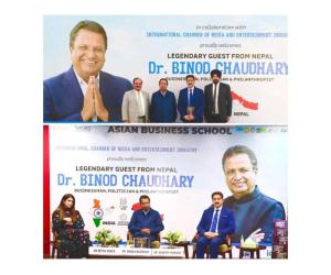 Historic Visit of Dr. Binod Chaudhary Inspires Future Business Leaders at Asian Business School