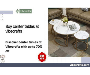 Buy Center Tables Online-Living Room Furniture by Vibecrafts