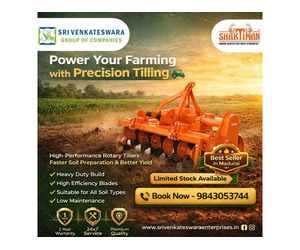 Authorized Shaktiman Rotary Tiller Dealer in Madurai  Built for Maximum Productivity