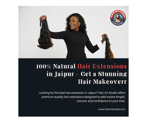 100% Natural Hair Extensions in Jaipur – Get a Stunning Hair Makeover