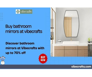 Buy Bathroom Mirrors Online-Stylish Mirror Designs by Vibecrafts