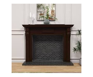 How a Wood Fireplace Mantel Creates a Stunning Room Focal Point | Log Home Shoppe US
