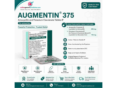 Augmentin Tablet | Amoxicillin and Clavulanate Potassium | Onlinegenericmedicine