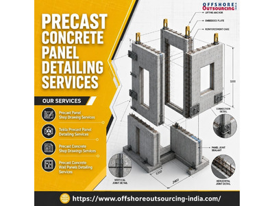 Accurate Precast Concrete Panel Detailing Services Worldwide