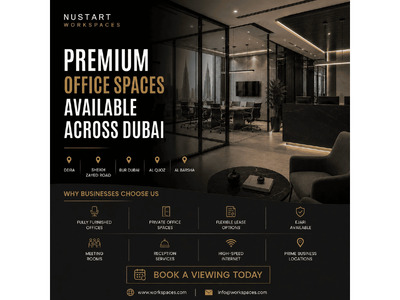 Fully Furnished Office Space for Rent in Dubai | Prime Business Locations