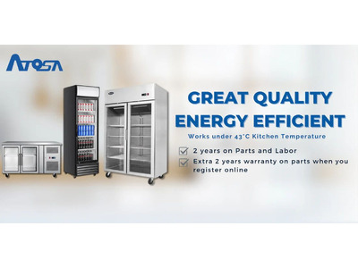 glass door freezer