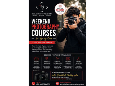 weekend photography courses in Bangalore