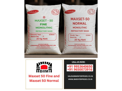 Top Selling Refractory Mass Cement Maxset 50 Fine and Normal