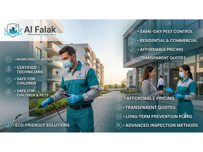 كيف تساعد خدمات مكافحة الآفات الاحترافية من الفلك في الشارقة على حل مشاكل الآفات المتكررة؟
