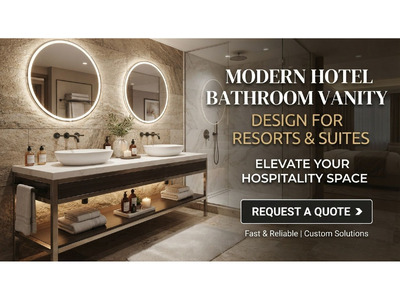 Buy Modern Hotel Bathroom Vanity Design for Resorts & Suites