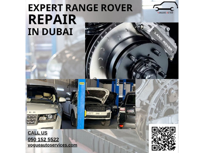 Range Rover and Land Rover Maintenance Garage in Dubai.