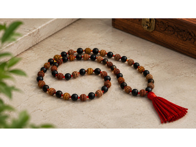 Buy Natural Karungali Mala Online | Authentic Wooden Prayer Mala | Dhanshree Gems
